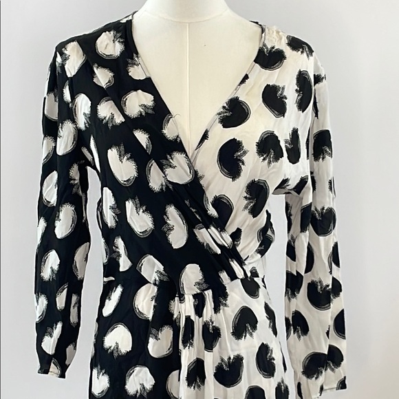 BOSS Danotta Palm Wrap Dress, US 4 - Picture 6 of 14